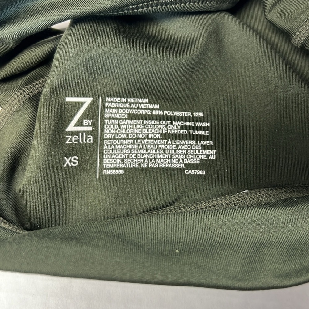 Z By Zella Midriff Racerback Crop Top XS EUC - Picture 3 of 3